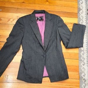 Per Una grey blazer with subtle stripes